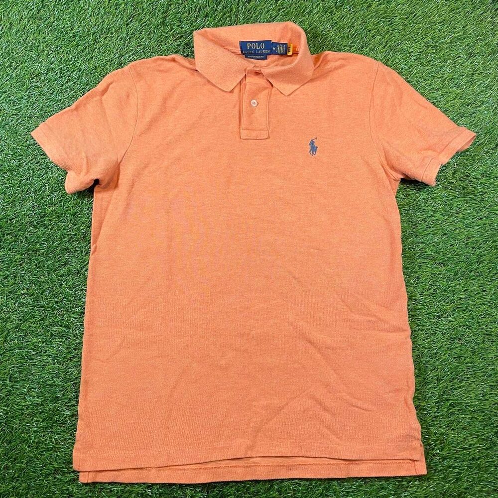 Polo Ralph Lauren slim fit light orange polo shirt Men’s size M
